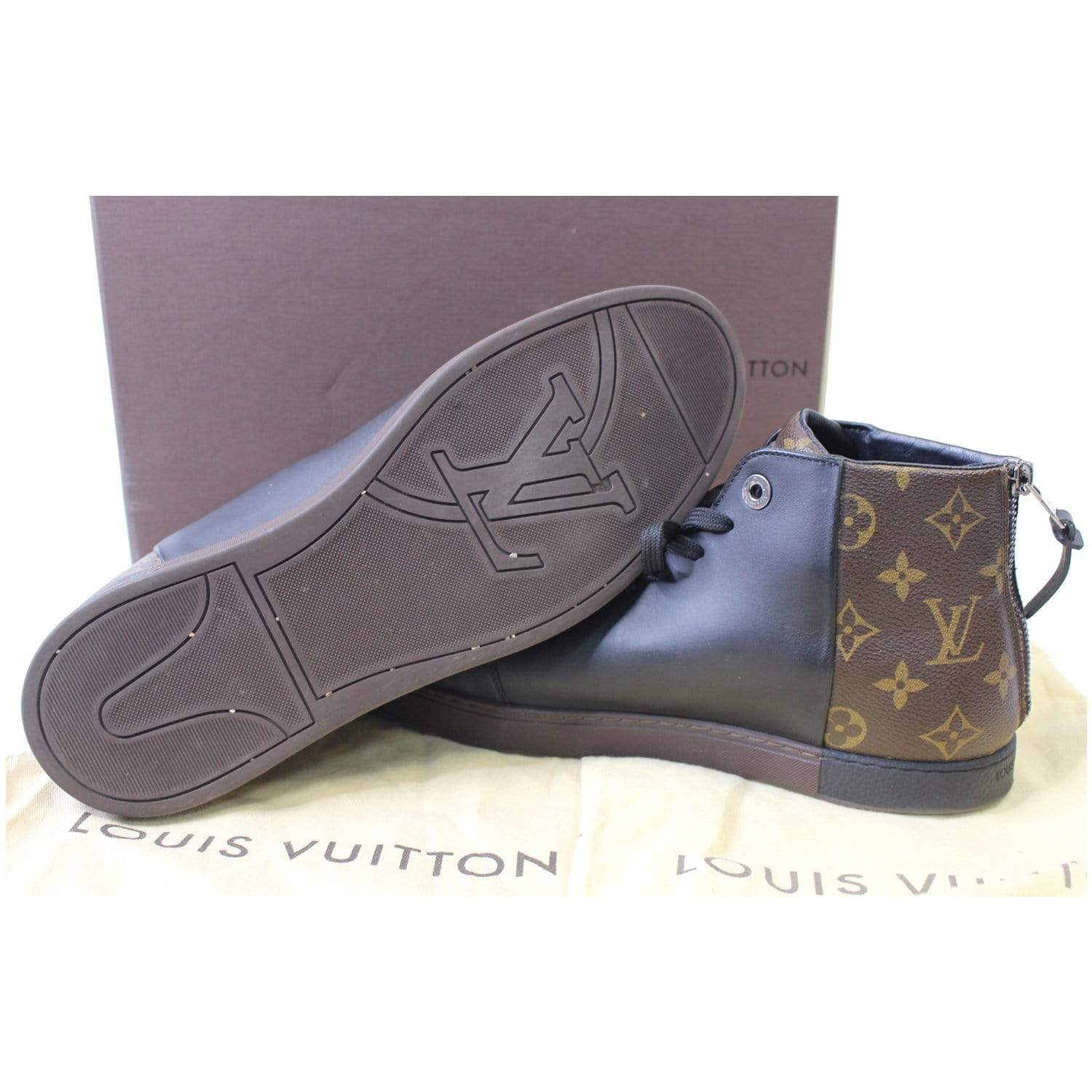 Louis Vuitton high top  Moda sneakers Estilo de sapatos Sapatos swag